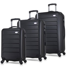 Zoozie Bags Juego de maletas de 3 piezas Negro